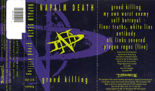 Greed Killing Napalm Death