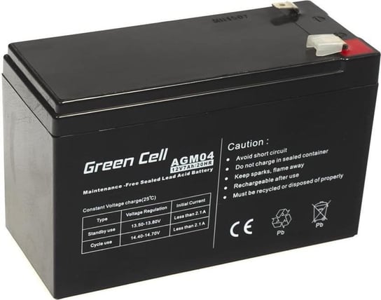 Green Cell Akumulator 12V/7Ah (AGM04) Green Cell