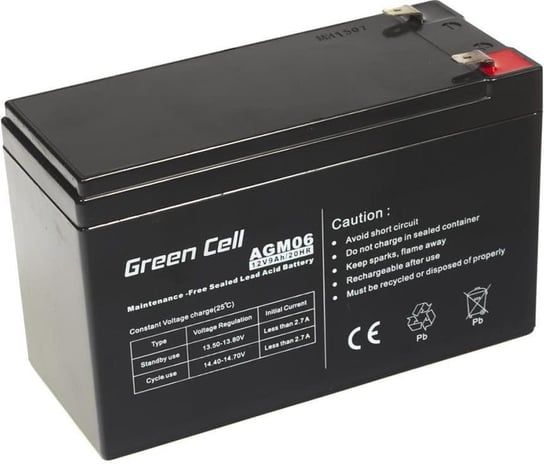 Green Cell Akumulator 12V/9Ah (AGM06) Green Cell