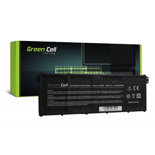 Green Cell Bateria Ac62 Ac14B3K Ac14B8K Do Acer Aspire 5 A517 R15 R5-571T Spin 3 Sp315 Sp513 Swift 3 Sf314 3000Mah 15.2V Green Cell