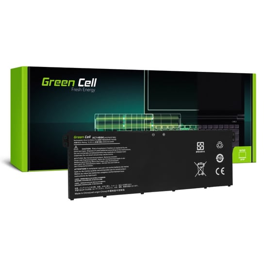 Green Cell Bateria Ac72 Ac14B3K Do Acer Aspire 5 A515 A517 R15 R5-571T Spin 3 Sp315 Sp513 Swift 3 Sf314 2100Mah 15.2V Green Cell