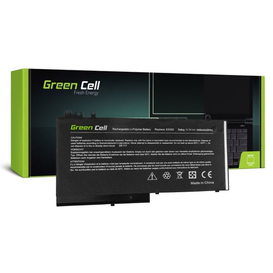 GREEN CELL, Bateria, DE117 RYXXH DO DELL LATITUDE 12 5250 E5250 14 E5450 15 E5550 11 3150 3160 2900MAH, 10.8V/11.1V Green Cell