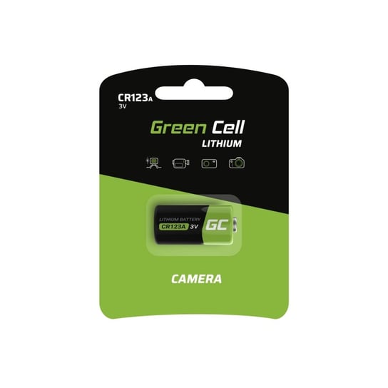 Green Cell Bateria Litowa CR123A 3V 1400mAh Green Cell