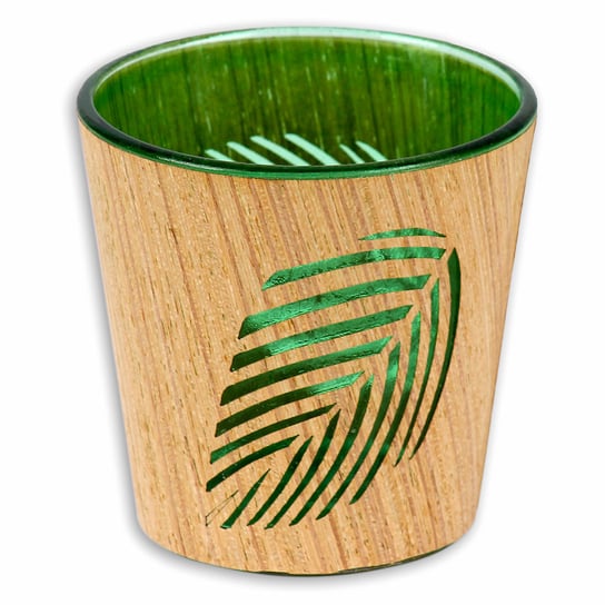 Green Deco, Świecznik na tealight, Liście, 7,5x7,5 cm Empik