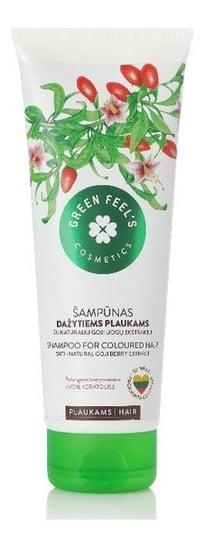 Green Feel's, szampon z naturalnym ekstraktem z jagód goji do włosów farbowanych i zniszczonych, 250 ml Green Feel's
