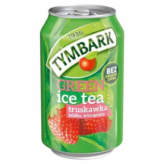 Green Ice Tea Truskawka bez Dodatku Cukru Tymbark 330ml Tymbark