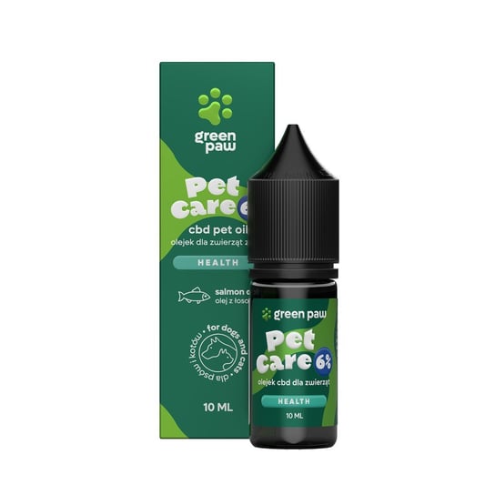 GREEN PAW Pet Care 6% olejek dla zwierząt z CBD 10ml Green Paw