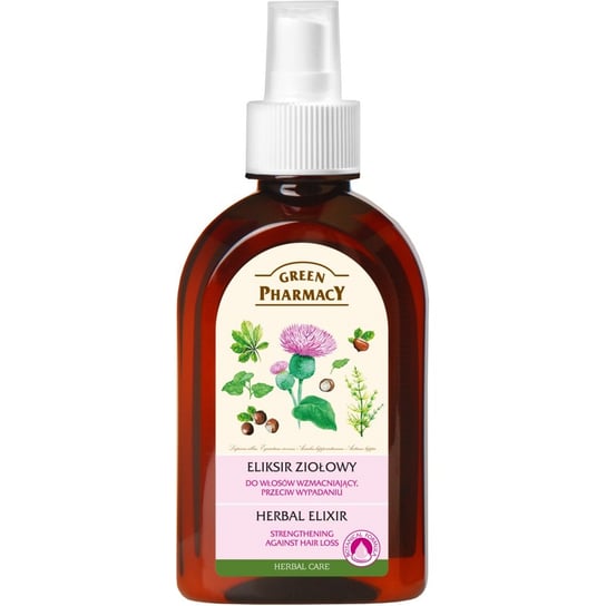 Green Pharmacy, eliksir ziołowy do włosów - wzmacniający, przeciw wypadaniu, 250 ml Green Pharmacy