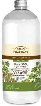 Green Pharmacy, kremowy płyn do kąpieli Olej Arganowy i Figi, 1000 ml Green Pharmacy