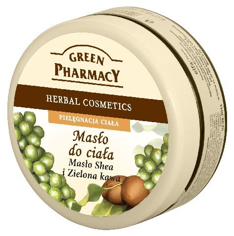 Green Pharmacy, masło do ciała, Masło Shea i Zielona kawa, 200 ml Green Pharmacy