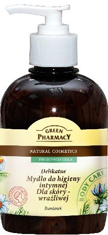 Green Pharmacy, mydło do higieny intymnej dla skóry wrażliwej Rumianek, 370 ml Green Pharmacy