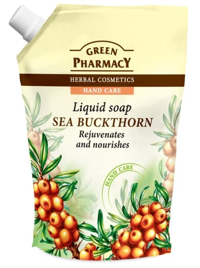 Green Pharmacy, mydło w płynie zapas Rokitnik, 465 ml Green Pharmacy