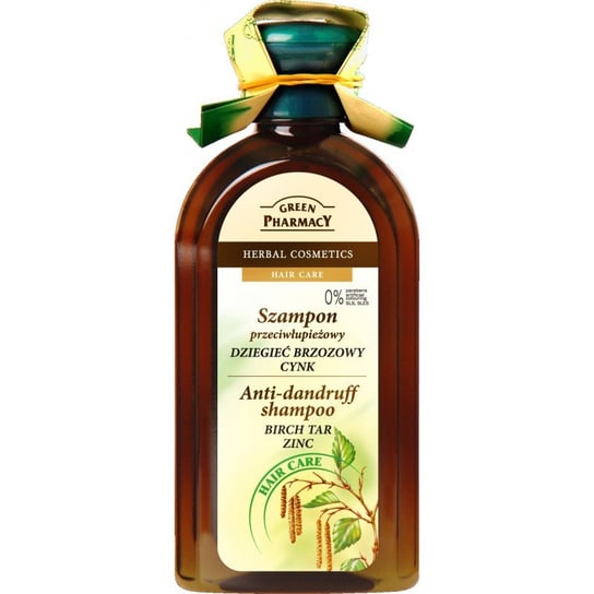 Green Pharmacy, szampon przeciwłupieżowy Dziegieć brzozowy i Cynk, 350 ml Green Pharmacy