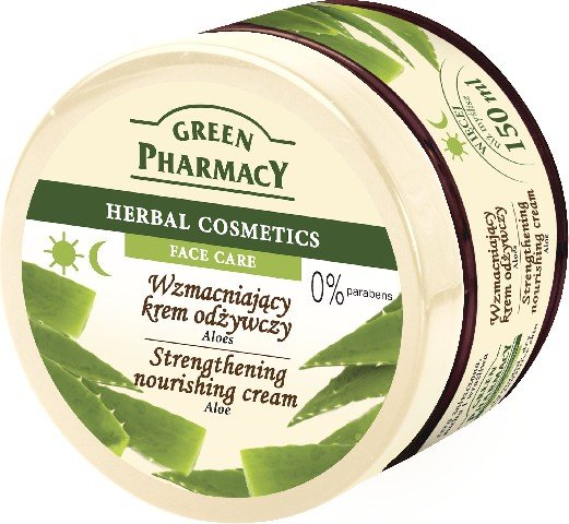 Green Pharmacy, wzmacniający krem do twarzy z aloesem, 150 ml Green Pharmacy