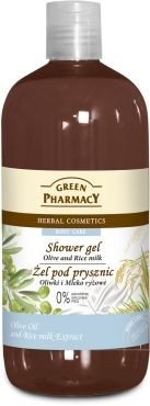 Green Pharmacy, żel pod prysznic Oliwki i Mleko ryżowe, 500 ml Green Pharmacy
