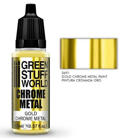 Green Stuff World: Farba Chromowana      Złota 17Ml. Army Painter