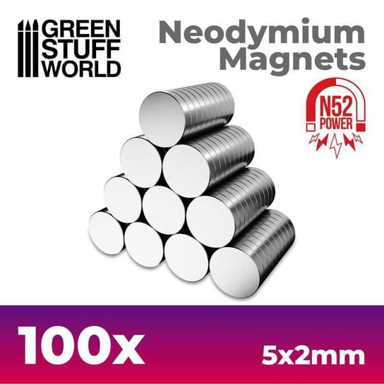 Green Stuff World: Magnesy Neodymowe     5X2Mm - 100 Szt. (N52) Army Painter