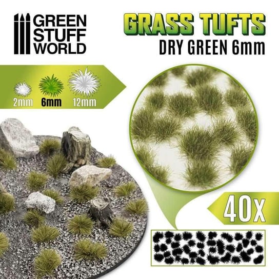 Green Stuff World: Suche Zielone Kępki   Trawy 6Mm Army Painter