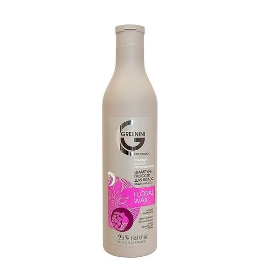 Greenini, Floral Wax, szampon do włosów ochrona i połysk, 500 ml Greenini
