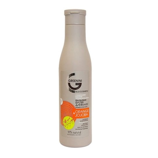 Greenini, Orange & Jojoba, wzmacniająca odżywka do włosów, 250 ml Greenini