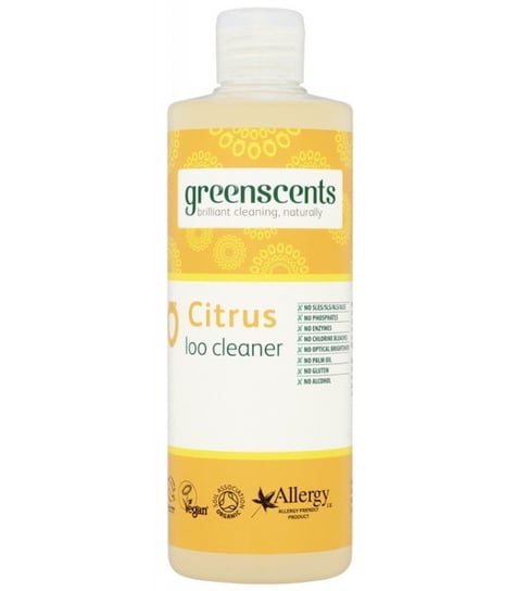 GREENSCENTS Płyn do czyszczenia toalet, organiczny, hipoalergiczny i skoncentrowany, cytrusowy, 500 ml Greenscents