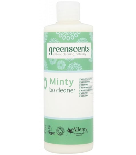 GREENSCENTS Płyn do czyszczenia toalet, organiczny, hipoalergiczny i skoncentrowany, miętowy, 500 ml Greenscents