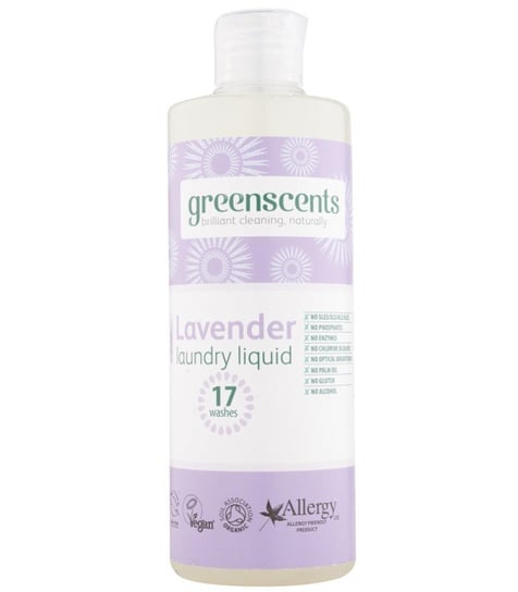 GREENSCENTS Płyn do prania, organiczny i hipoalergiczny, lawendowy, 500 ml Greenscents