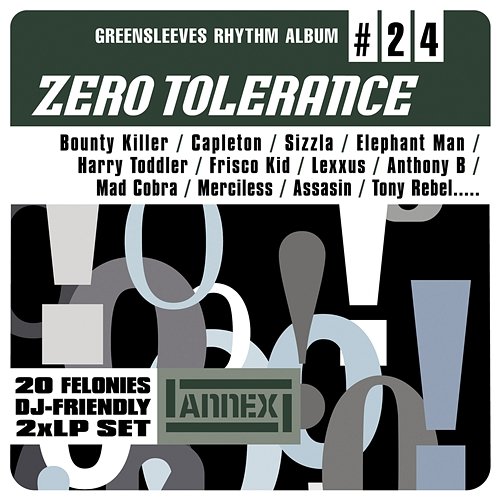 Greensleeves Rhythm Album #24: Zero Tolerance Various Artists
