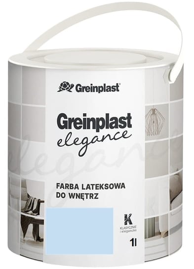 Greinplast Farba wewnętrzna lateksowa do ścian i sufitów FWK44 1L Błękit Marii Antoniny matowa, mocno kryjąca, odporna na szorowanie Greinplast