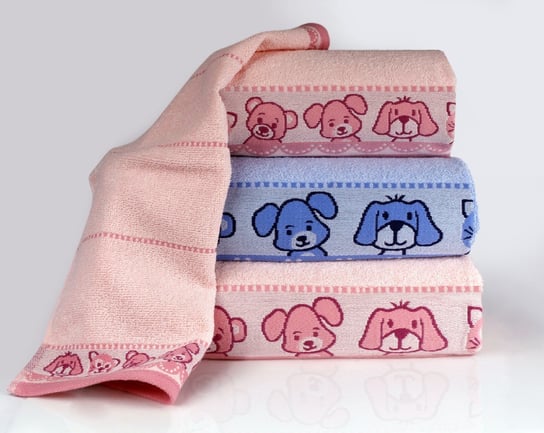 Greno, Ręcznik, Misie New, 50x70 cm, Różowy Greno