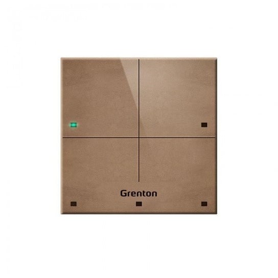Grenton Panel dotykowy/ 4 pola dotykowe/ TF-Bus/ jasny, wykonany z naturalnej skóry front GRENTON