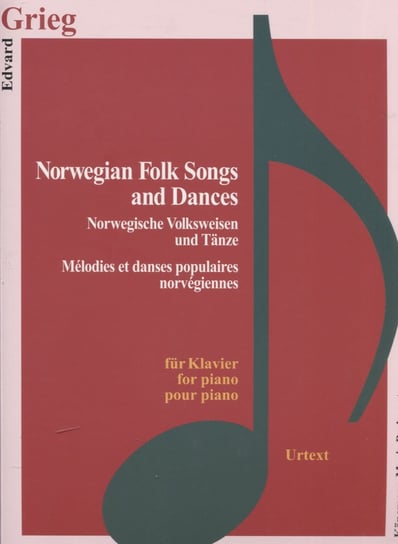 Grieg. Norwegian Folk Songs and Dances for piano Opracowanie zbiorowe