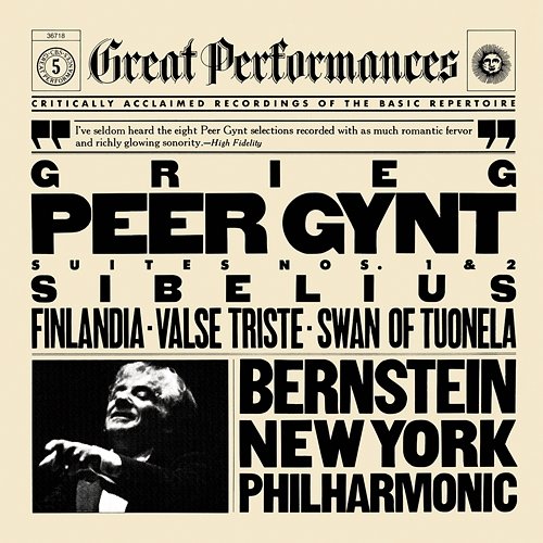 Grieg: Peer Gynt Suite No. 1 & No. 2 & Sibelius: Finlandia & Valse Triste & The Swan of Tuonela Leonard Bernstein