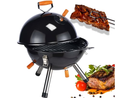 Gril Grill Ogrodowy Węglowy Z Pokrywą Bbq Pokrywa PrzydaSie.pl