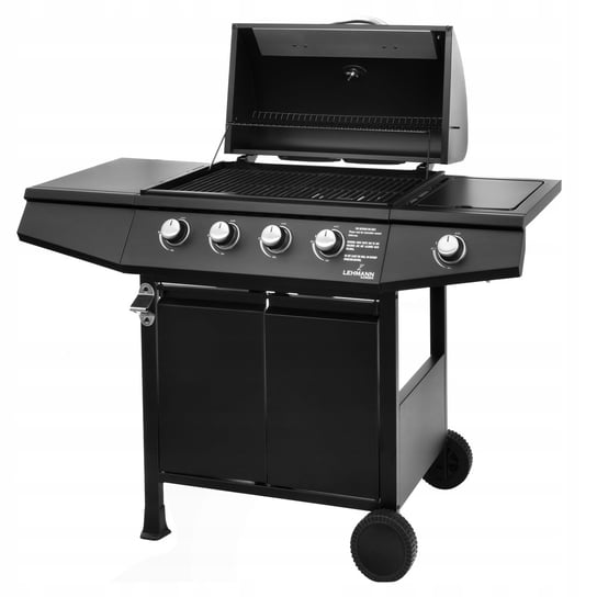 GRILL GAZOWY LEHMANN OHIO 4+1 ŻELIWNY CZARNY LEHMANN