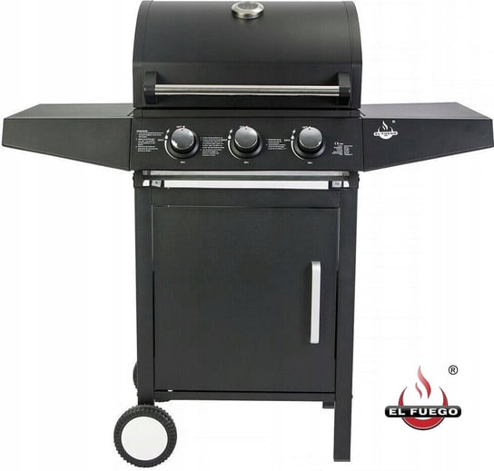 GRILL GAZOWY OGRODOWY EL FUEGO SAN ANGELO 8.4kW ! + REDUKTOR Z WĘŻEM El Fuego