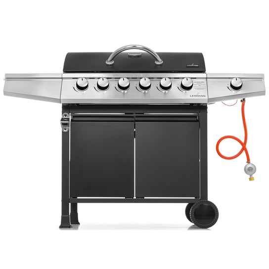 Grill Gazowy Ogrodowy Żeliwny Ruszt 6+1 Lehmann LEHMANN