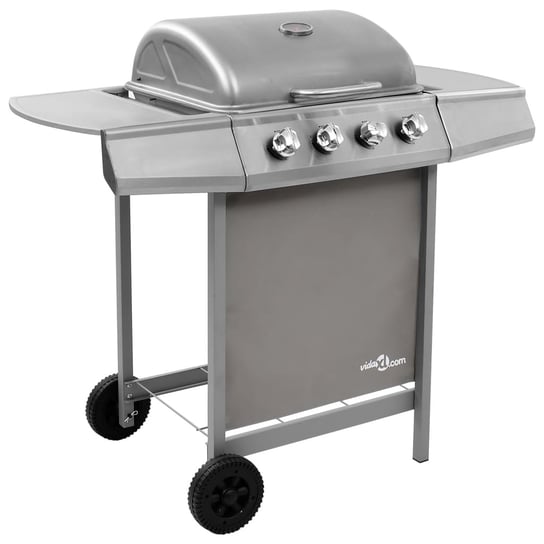 Grill gazowy z 4 palnikami, srebrny vidaXL