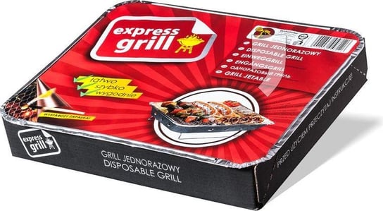 Grill jednorazowy, srebrny No name