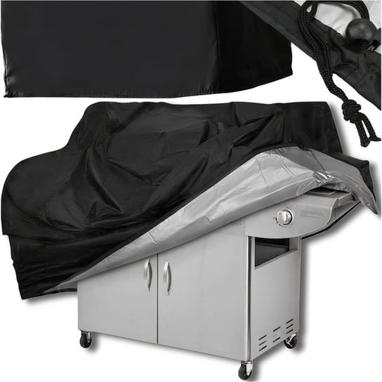 Grill Pokrowiec na Grill Ogrodowy Wodoodporny Mocny Osłona Duży 145x61x117 cm ASATO