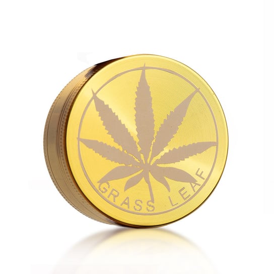 Grinder Złoty Listek 3-częściowy młynek Cannabis Spot