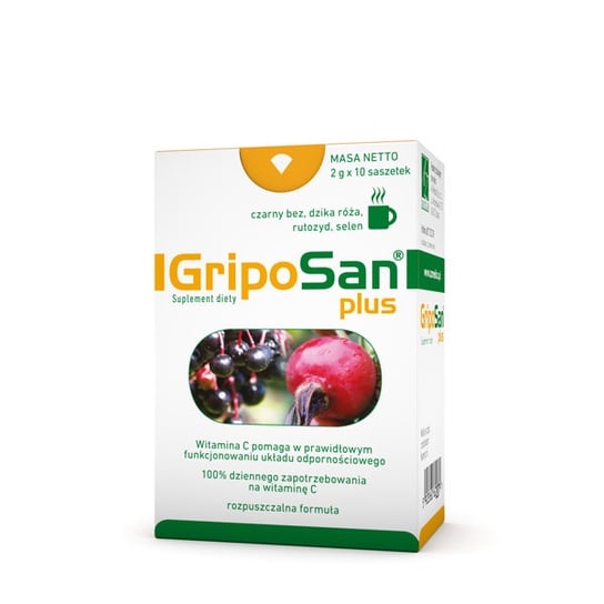 GripoSan Plus, 10 saszetek - suplement diety A-Z Medica
