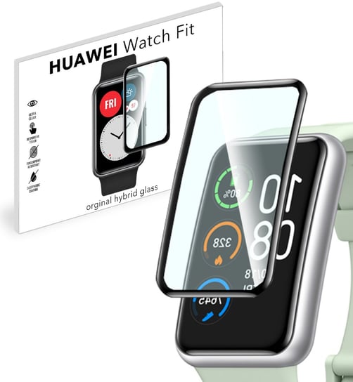 Grizz SZKŁO hybrydowe 3D do Huawei Watch Fit Garett