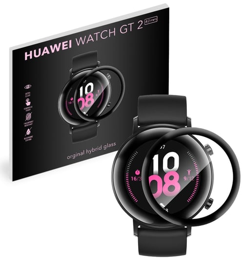 Grizz SZKŁO hybrydowe 3D do Huawei Watch GT 2 42 mm Grizz