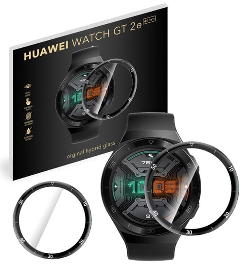 Grizz SZKŁO hybrydowe 3D do Huawei Watch GT2e 46mm Grizz