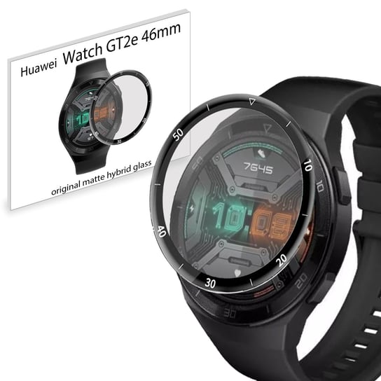 Grizz SZKŁO matowe hybrydowe 3D do Huawei Watch GT2e 46mm Grizz