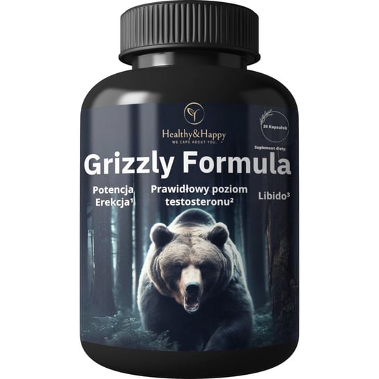 Grizzly Formula Tabletki na Libido Prawidłowy Poziom Testosteronu, Suplement diety, 30 kaps. We Care About You