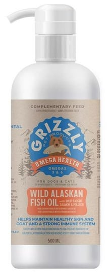 Grizzly Omega Health - olej z dzikiego łososia 500ml GRIZZLY