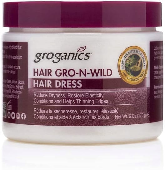 Groganics Hair Gro N Wild, Odżywka bloker DHT, 177 g Groganics