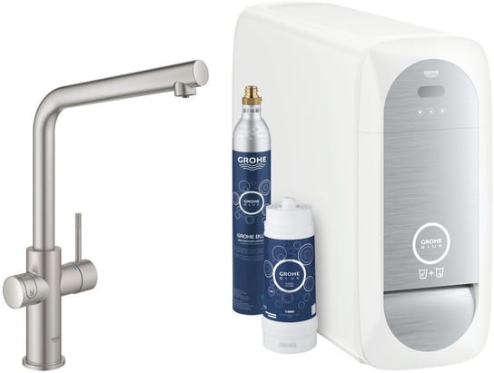 Grohe Blue Home zestaw startowy z baterią kuchenną stal nierdzewna 31454DC1 GROHE